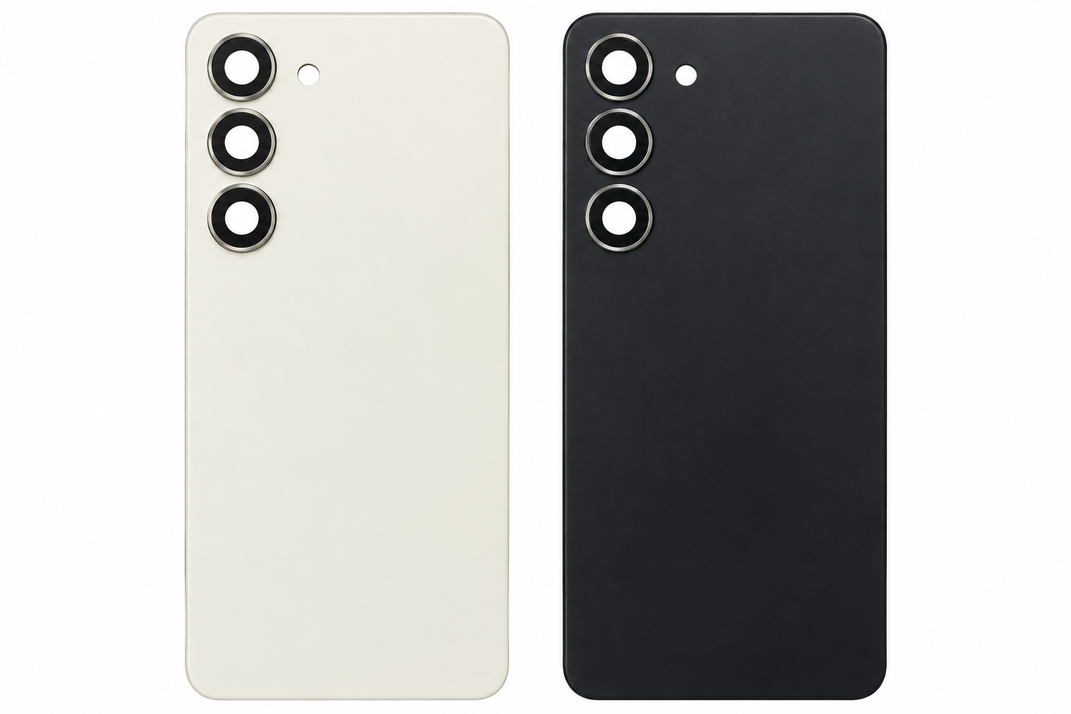 Compatible Replacement for Samsung Galaxy S23 Back Panel – Black & White